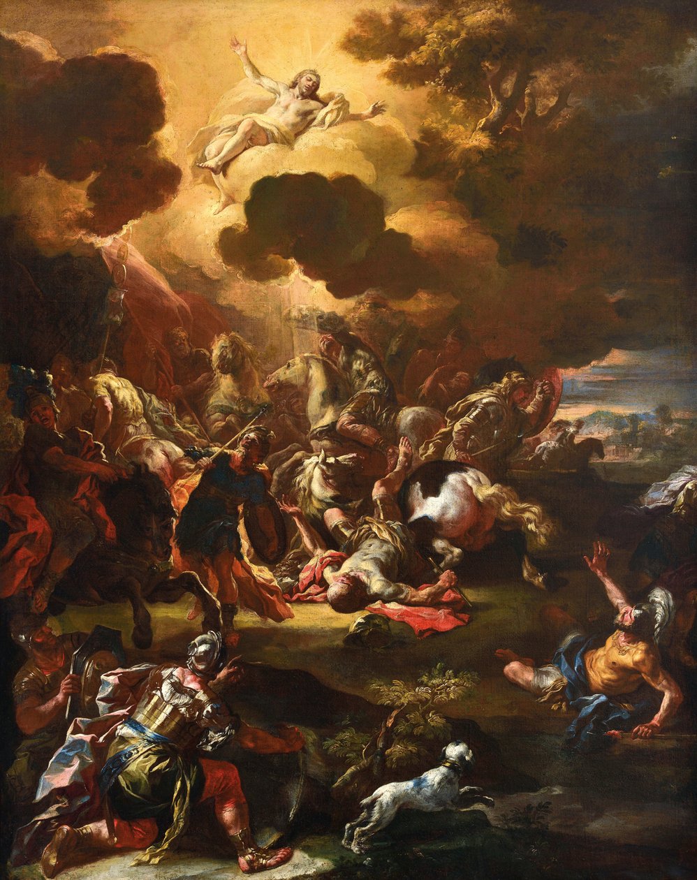 La dönüşüm de Saint Paul - Saint Paul Dönüşümü - Francesco Solimena (1657-1747). Tuval üzerine yağlı boya Ebat : 129x102 cm Özel Koleksiyon by Francesco Solimena