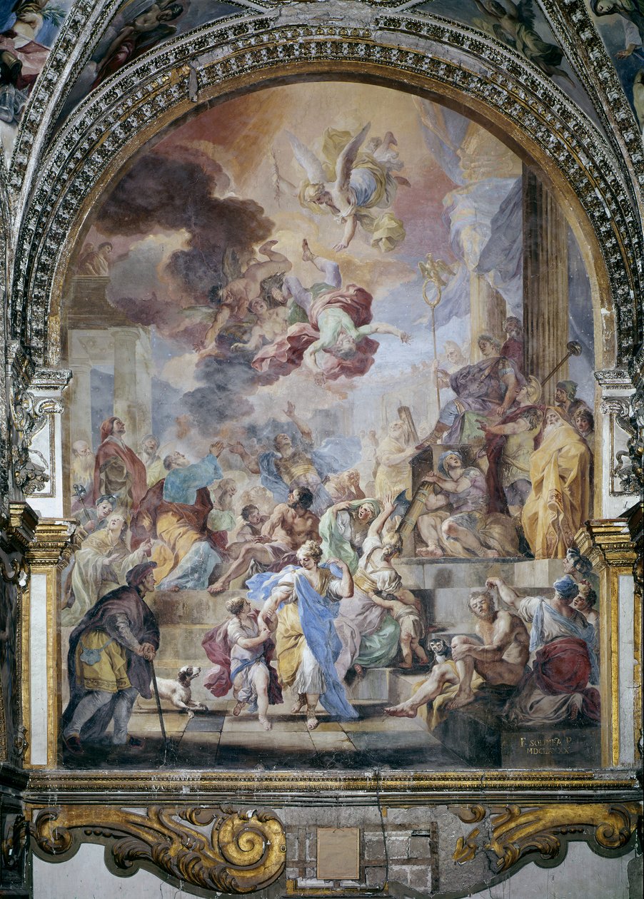 Simon Magus'un Düşüşü by Francesco Solimena