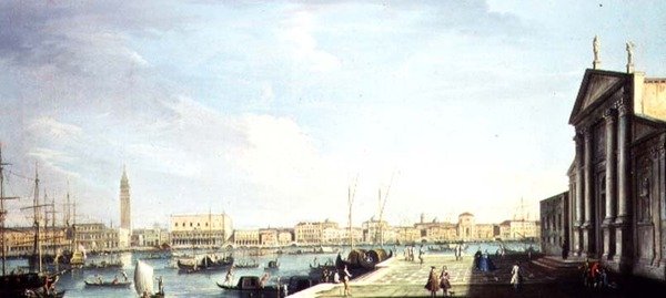 Bacino di San Marco, Doges Sarayı ve Riva degli Schiavoni (18. yüzyıl) ile by Francesco Tironi