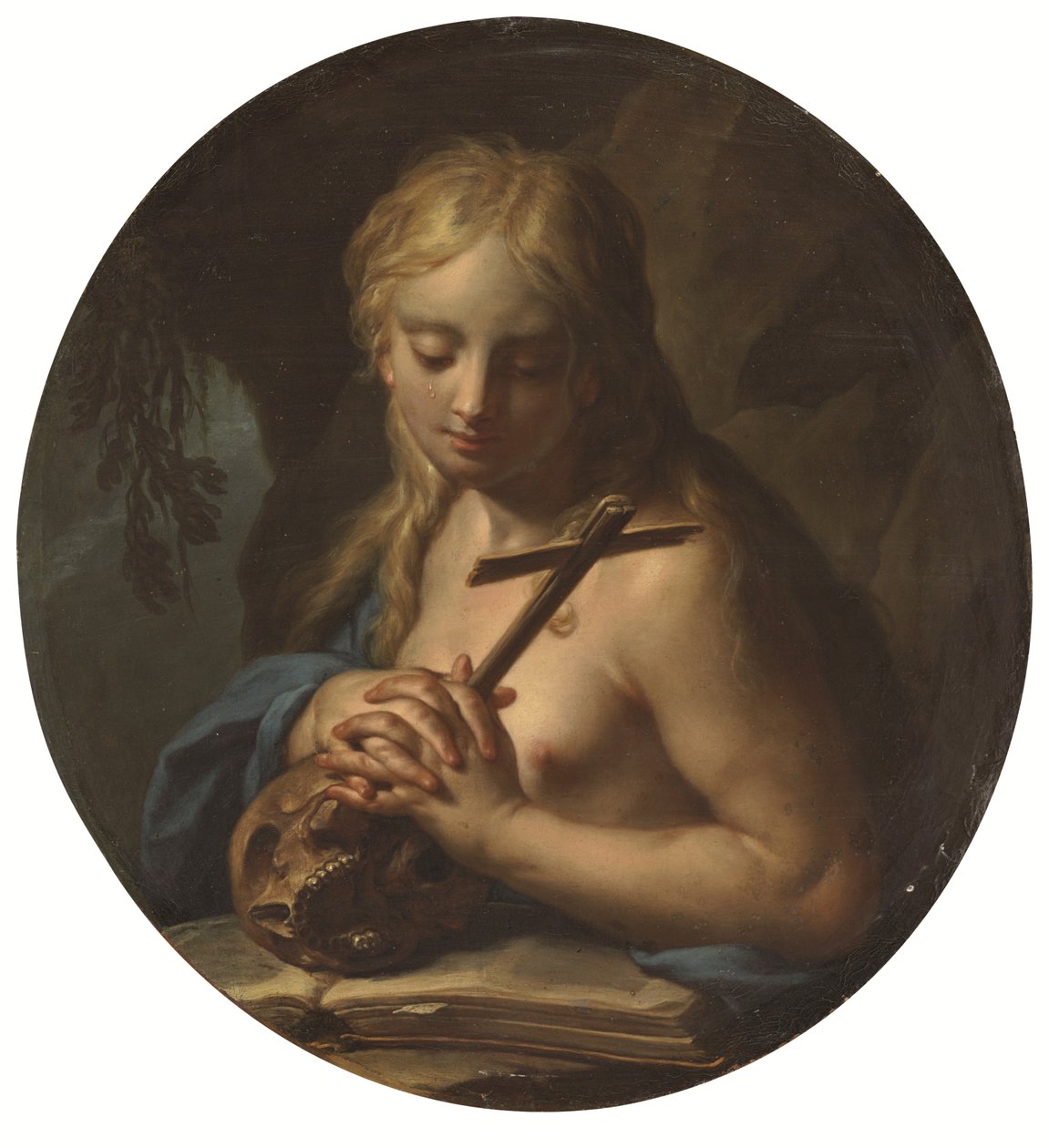 Tövbe Eden Magdalene (yağ) by Francesco Trevisani