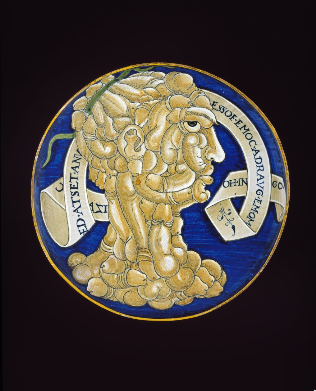 Birleşik penis başlı çanak, c.1536 (kalay sırlı çanak çömlek, maiolica) by Francesco Urbini