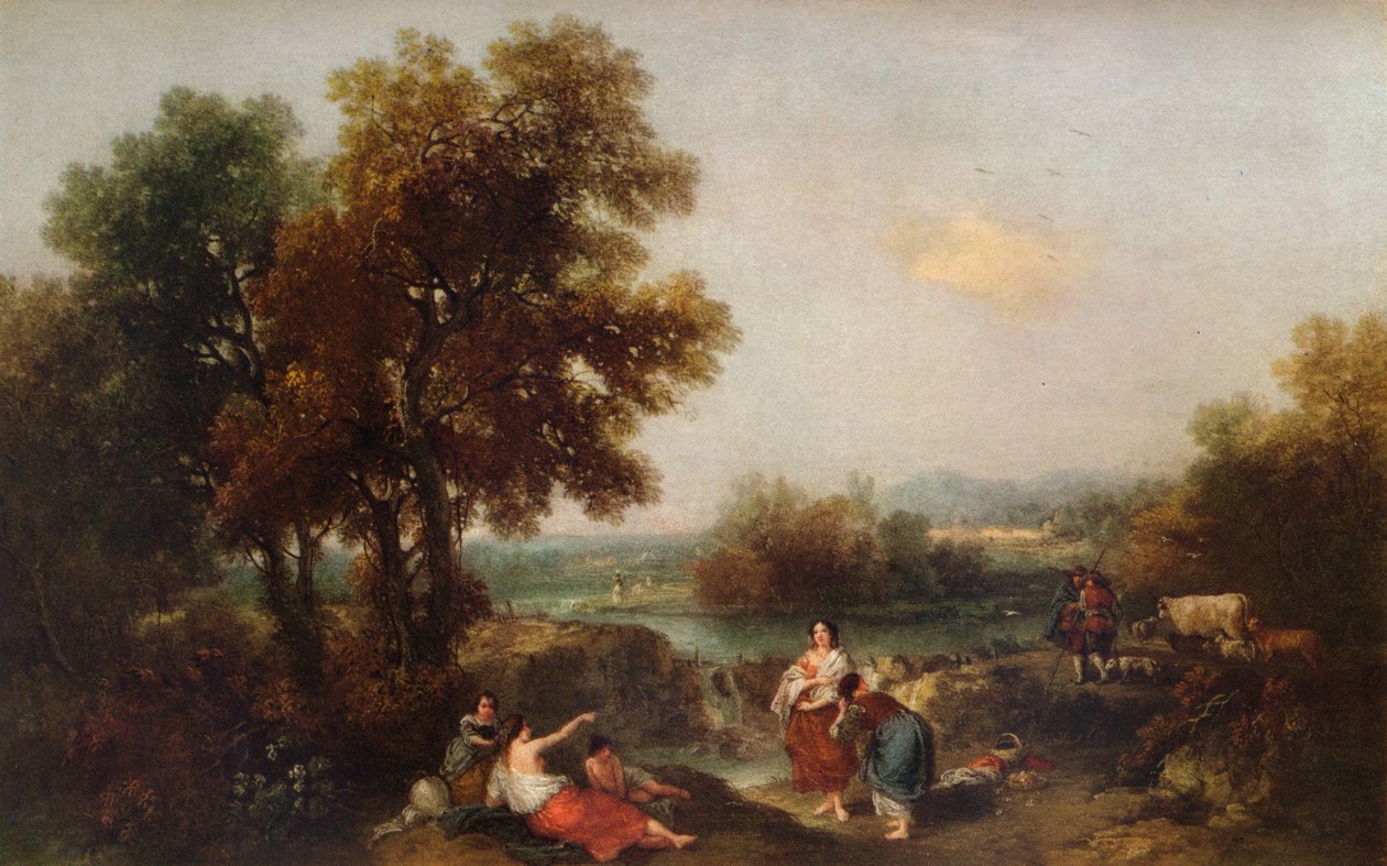 Figürlü Peyzaj, 18. yüzyıl, 1915 by Francesco Zuccarelli