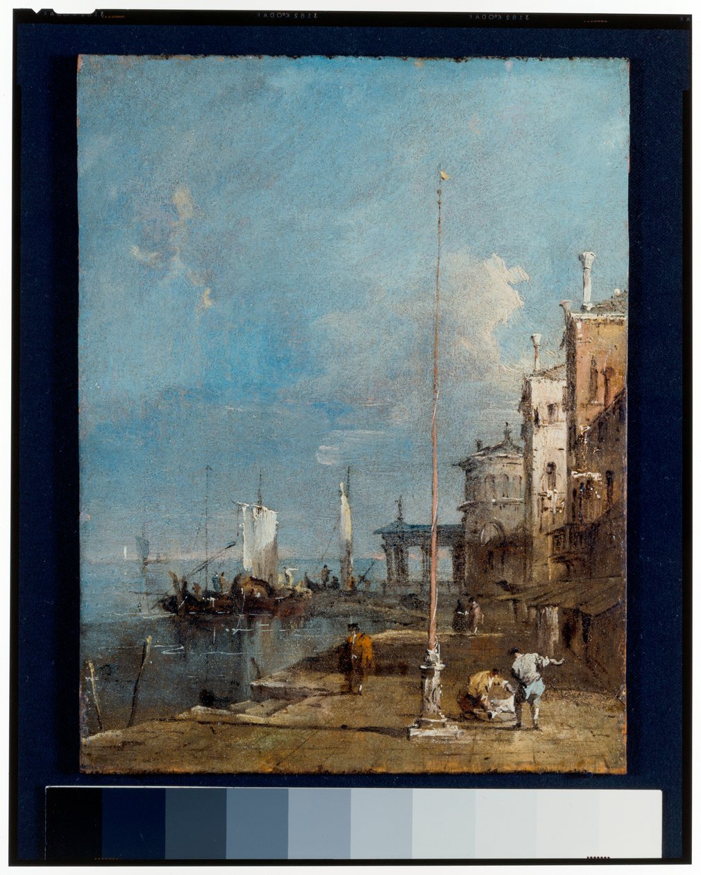 Zafer Takı ve Kentsel Arka Plana Sahip Capriccio by Francesco and/or Gian Antonio (1699 1761) Guardi