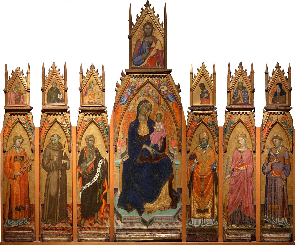 Madonna ve Çocuk. İsa ve Azizler by Francesco dAntonio da Ancona
