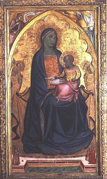 Madonna ve Çocuk Enthroned by Francesco da Volterra Neri