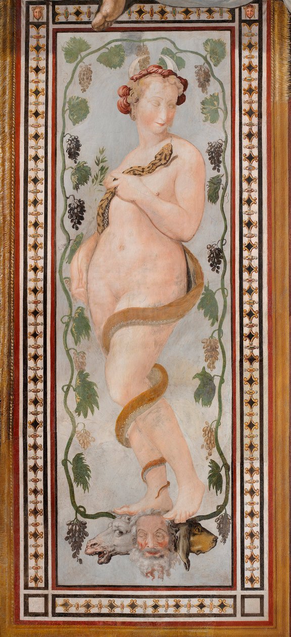 Francesco de Rossi (1510-1563) yaklaşık 1544 Dim 250x125 cm Palazzo Vecchio, Floransa tarafından "" Hekate "" Fresk by Francesco de Rossi Salviati