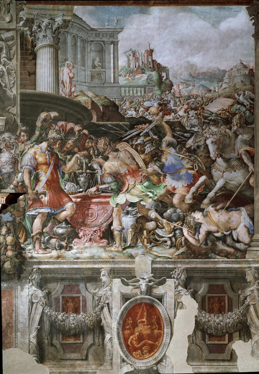Furius Camillus'un hayatı (fresk by Francesco de Rossi Salviati