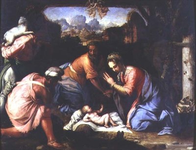 Çobanların Hayranlığı, c.1525 (panel) by Francesco de Rossi Salviati Cecchino