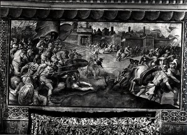 Charles V (1500-58) Lutheranlara Karşı (fresk) (s/b fotoğraf) by Francesco de Rossi Salviati Cecchino