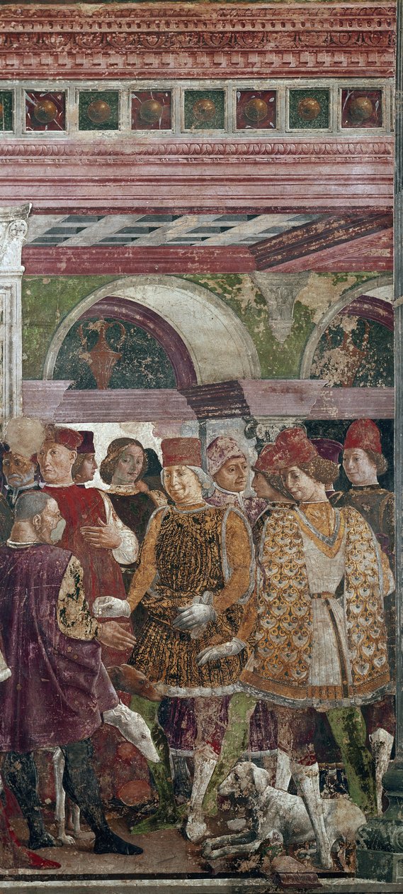 Allegory of April, detail with Borso d