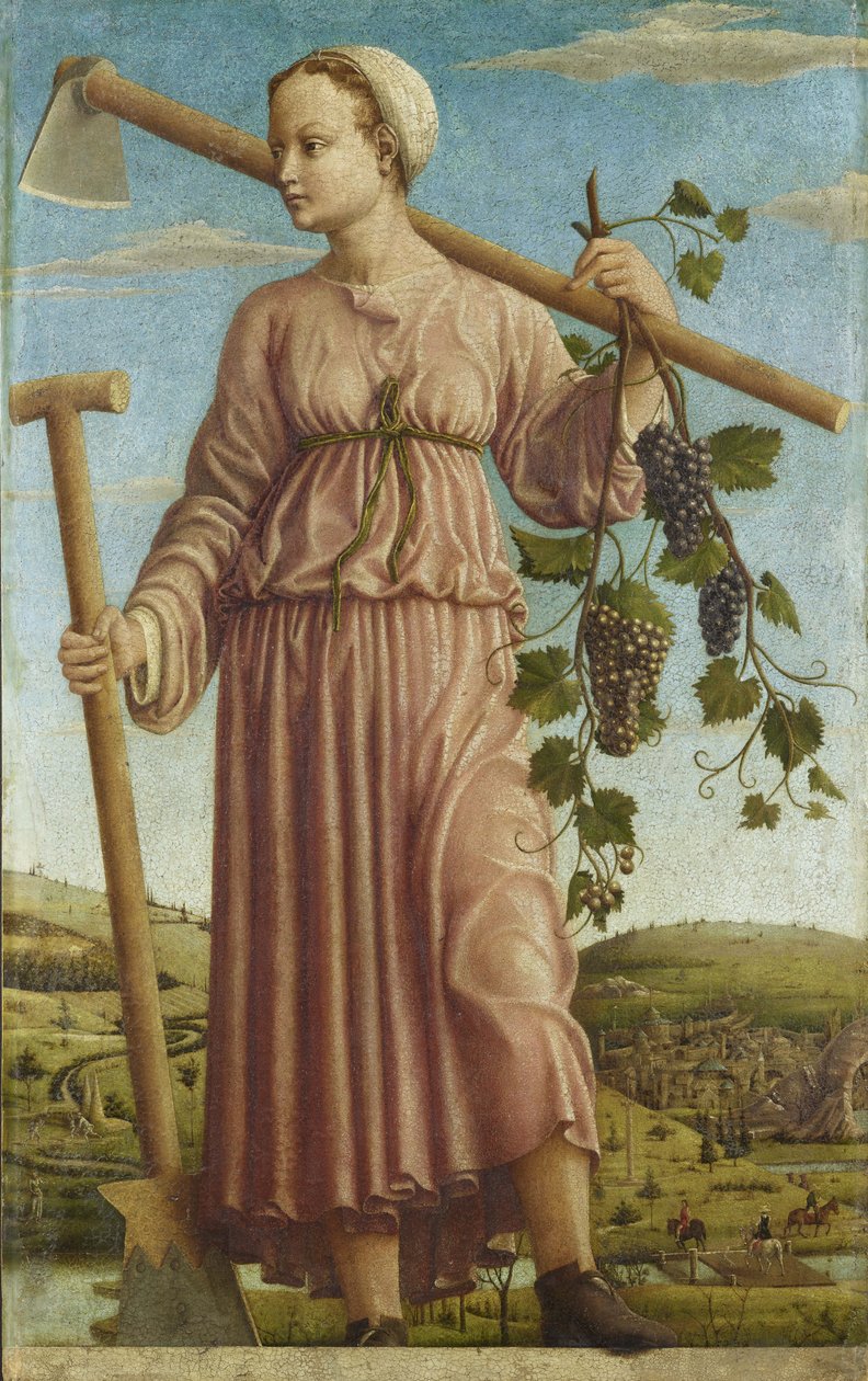 Muse Polyhymnia, yaklaşık 1459. by Francesco del Cossa