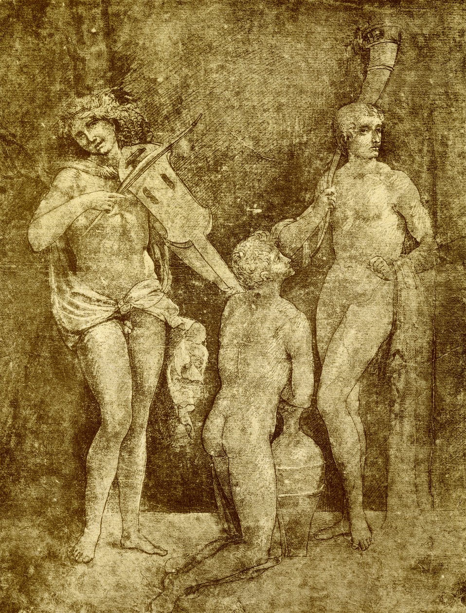 Üç takımyıldız by Francesco school of Francia