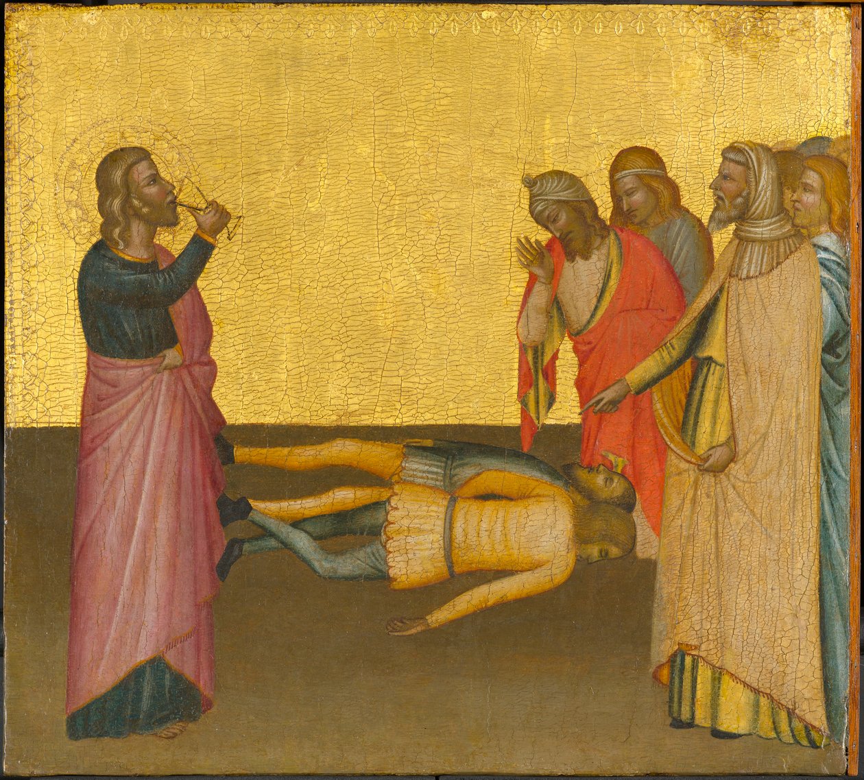 Aziz John the Evangelist ve Zehirli Kupa, c.1370-1380 (panelde tempera ve altın varak) by Francescuccio Ghissi