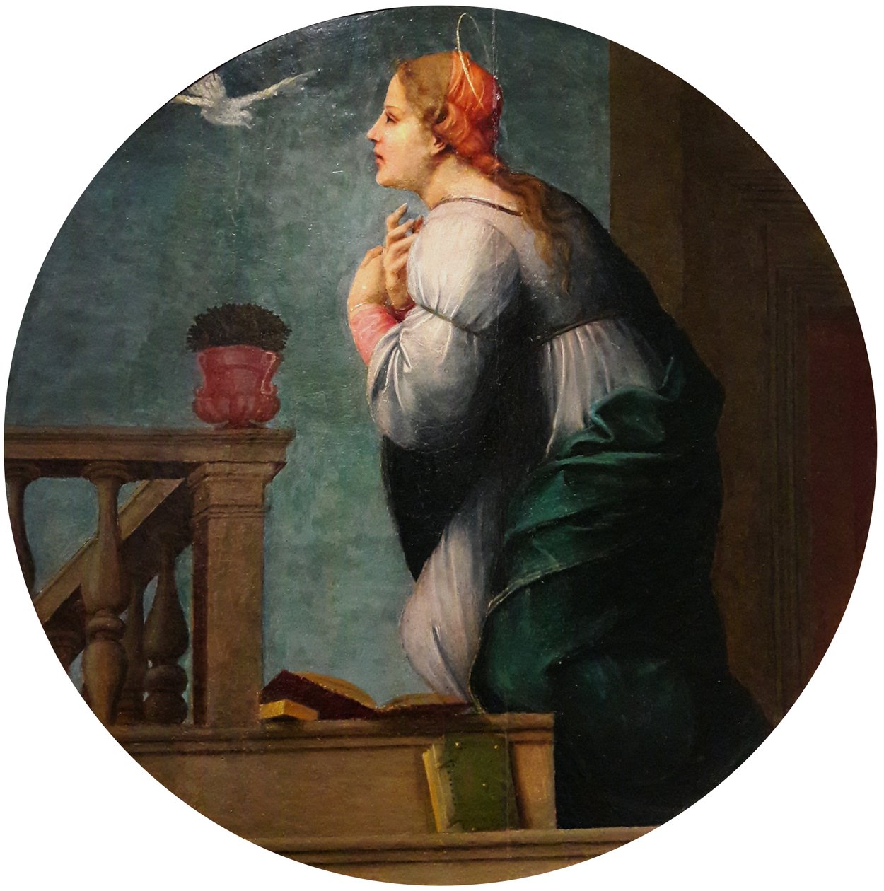 Müjde çiftinden Mary by Francesco di Cristofano Franciabigio