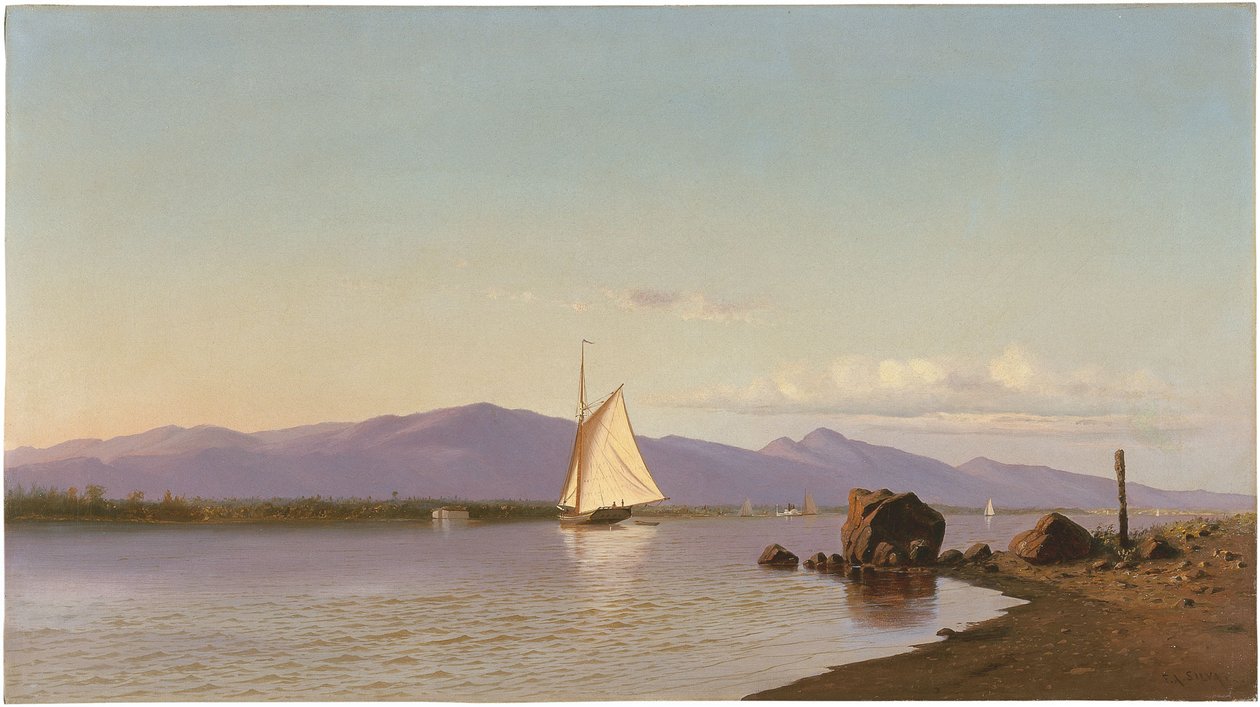 Kingston Noktası, Hudson Nehri by Francis Augustus Silva