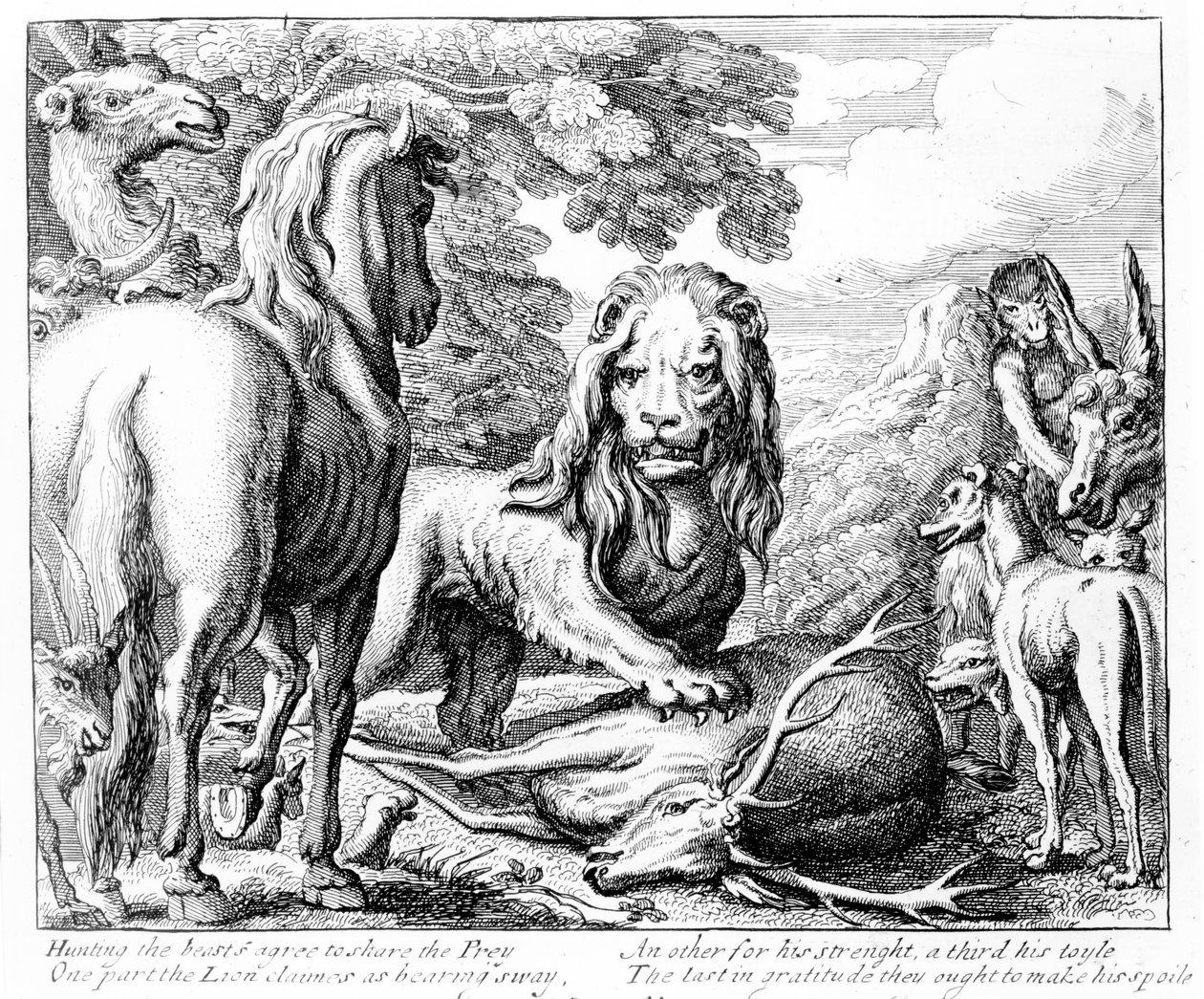 Aslan Payı, Ezop Masalları
