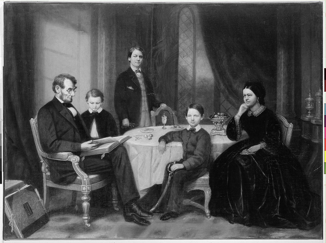 Lincoln Ailesi, c.1865 by Francis Bicknell Carpenter