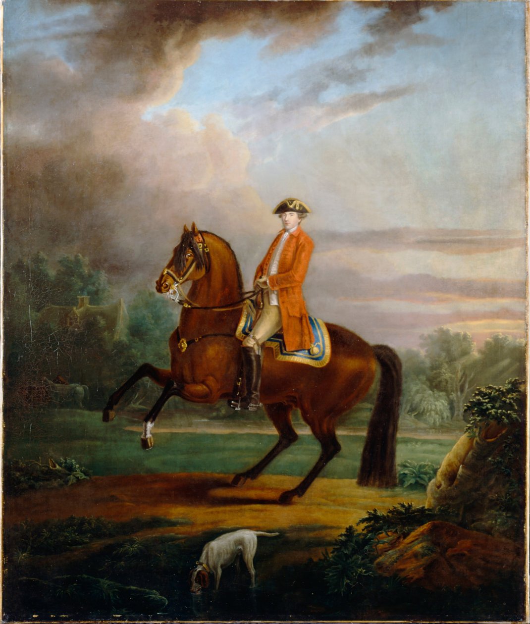 At sırtında Noel Desenfans adında bir adam by Francis Bourgeois