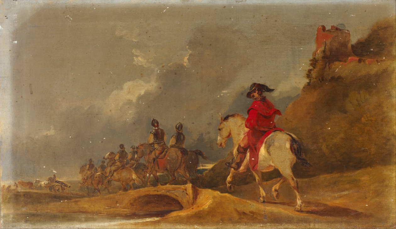 Bir Peyzajda Süvari by Francis Bourgeois