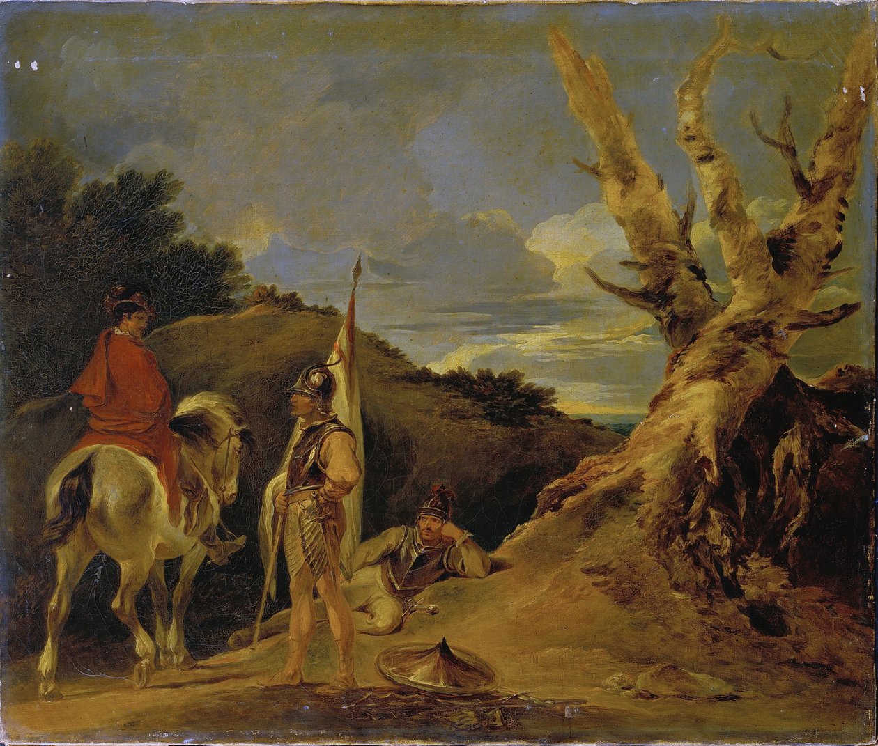 Askerlerle Manzara by Francis Bourgeois