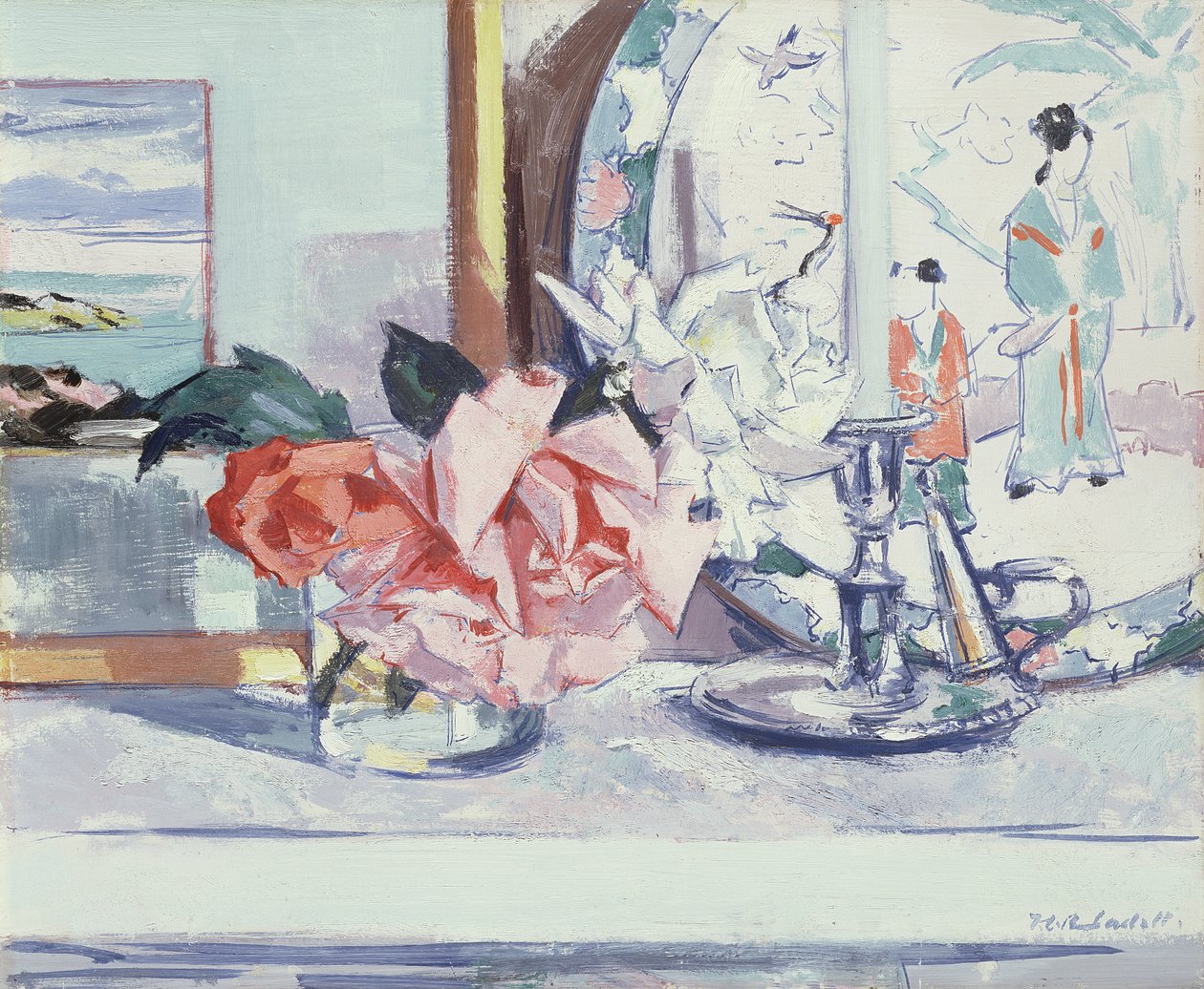 Natürmort - Güller (Iona) by Francis Campbell Boileau Cadell