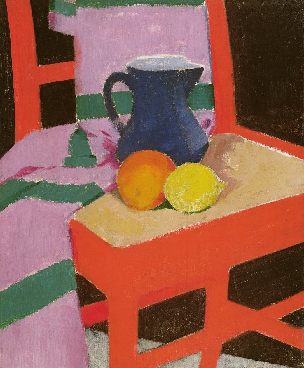 Kırmızı Sandalye (Mavi Sürahi) c.1934 by Francis Campbell Boileau Cadell