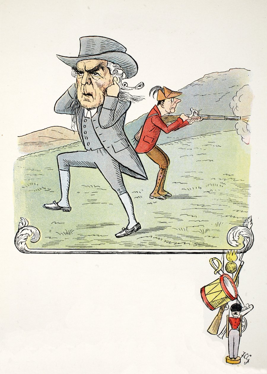 A Queer C, Struwwelpeter Alfabesinden bir örnek, Harold Begbie (1871–1929) by Francis Carruthers Gould