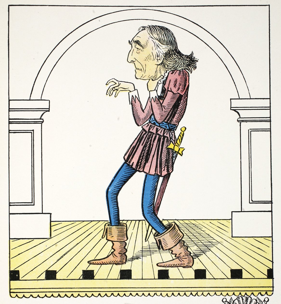 I Art, Struwwelpeter Alfabesinden örnek, Harold Begbie (1871–1929) by Francis Carruthers Gould