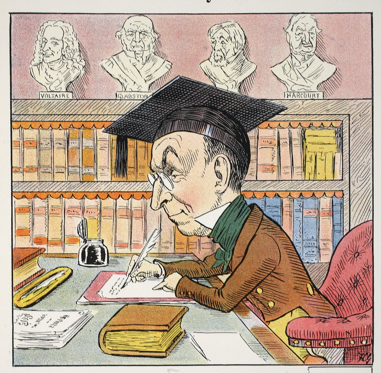 M Pyrean, Struwwelpeter Alfabesinden örnek, Harold Begbie (1871–1929) by Francis Carruthers Gould