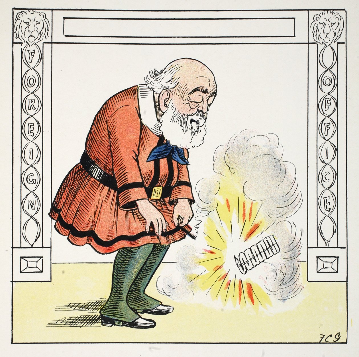 The Mark S, Struwwelpeter Alfabesinden örnek, Harold Begbie (1871–1929) by Francis Carruthers Gould