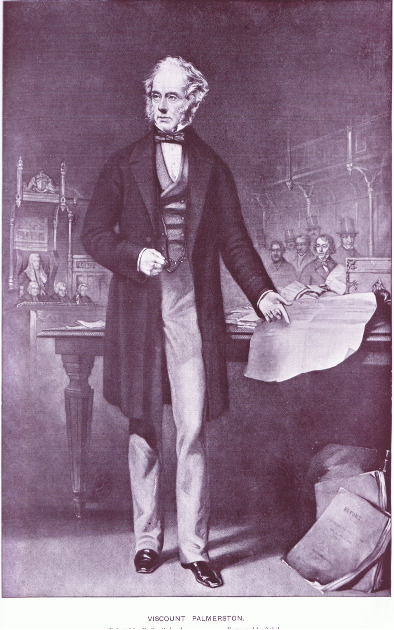 Vikont Palmerston by Francis Cruikshank
