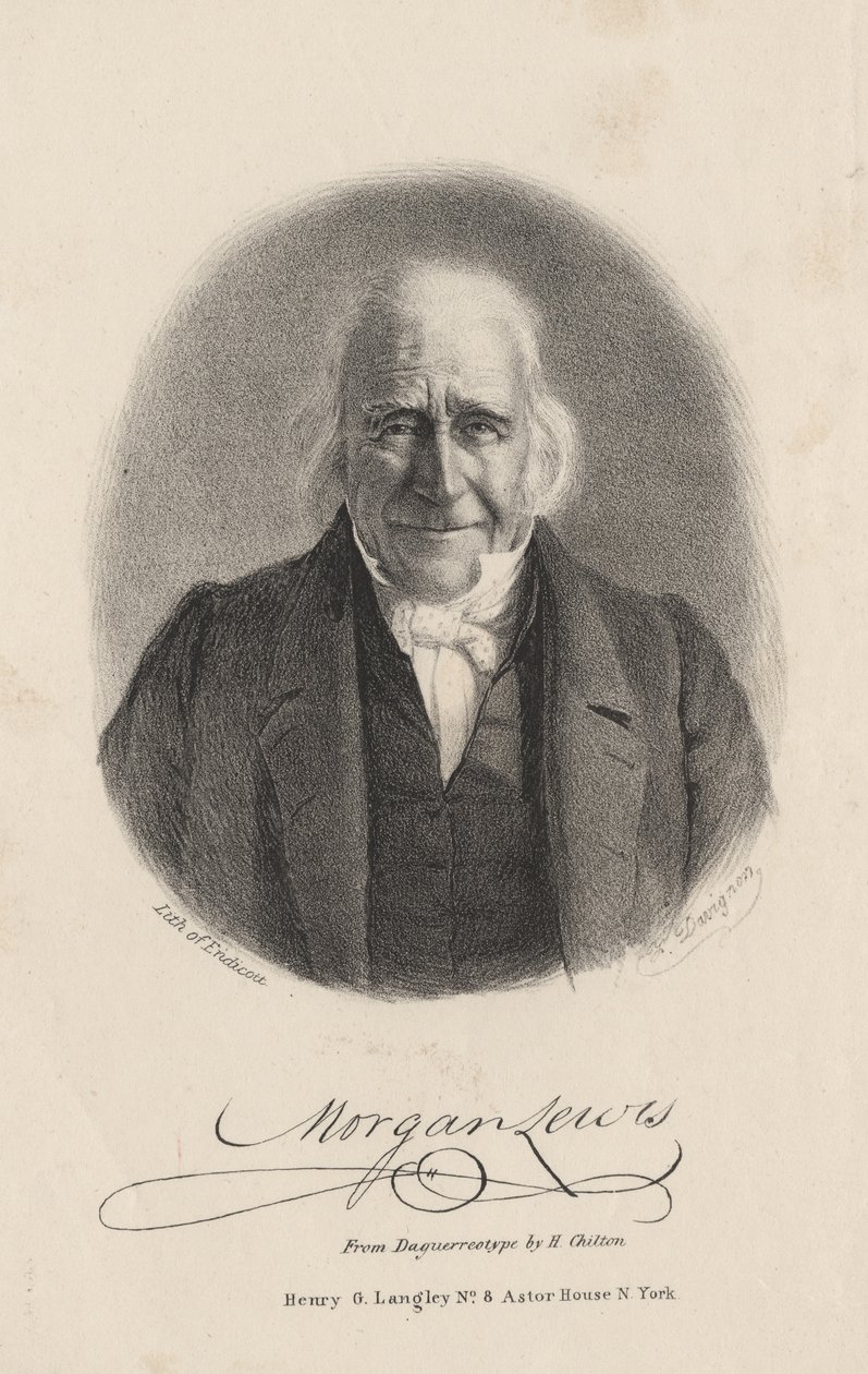 Morgan Lewis, Endicott tarafından lito, 1844 by Francis D