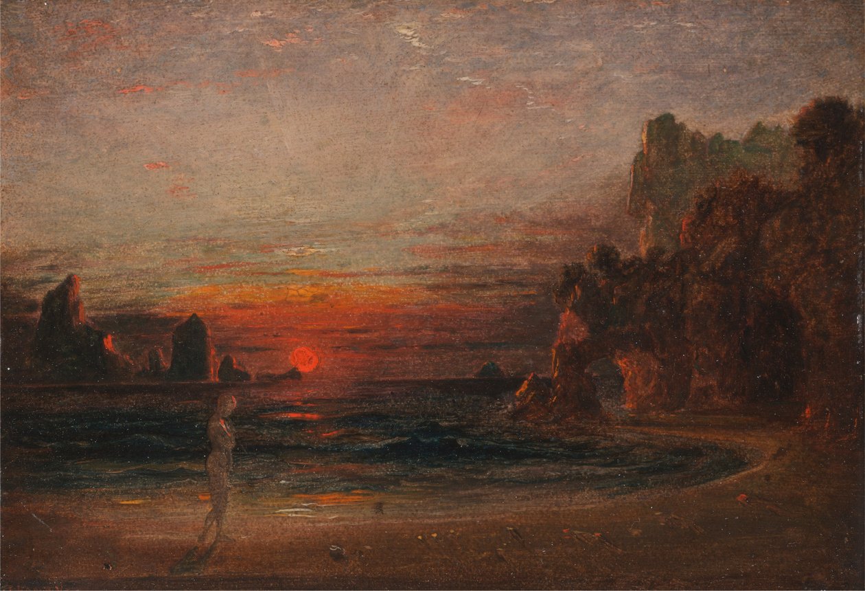 Calypsos Mağarası için Çalışma by Francis Danby