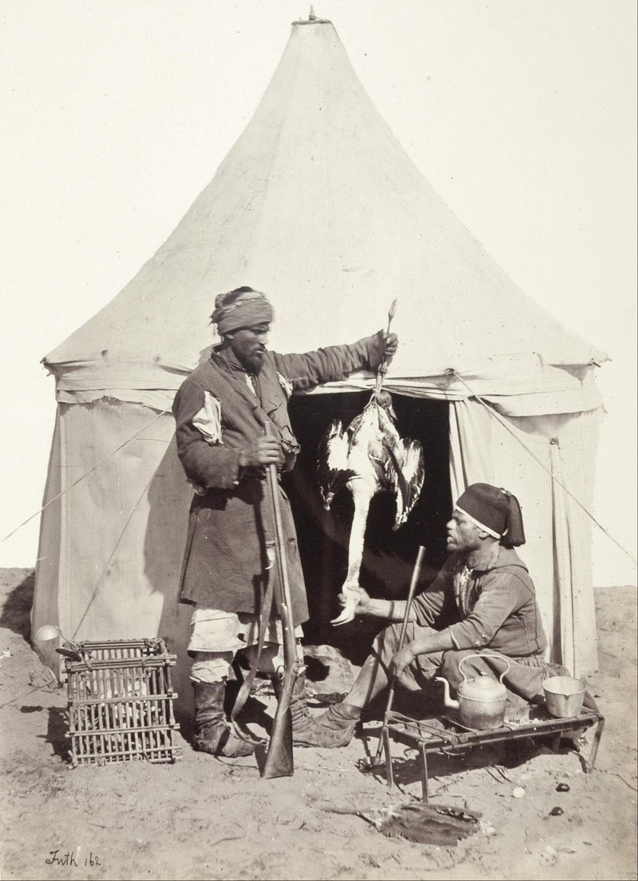 Arap Sporcu ve Aşçı by Francis Frith