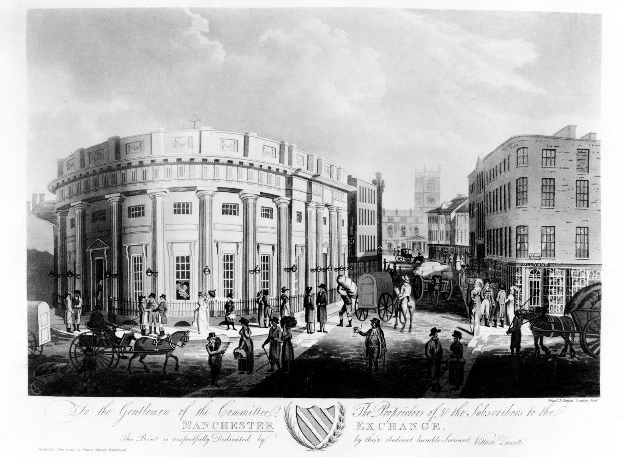 Manchester Borsası, 1810 by Francis James Sarjent