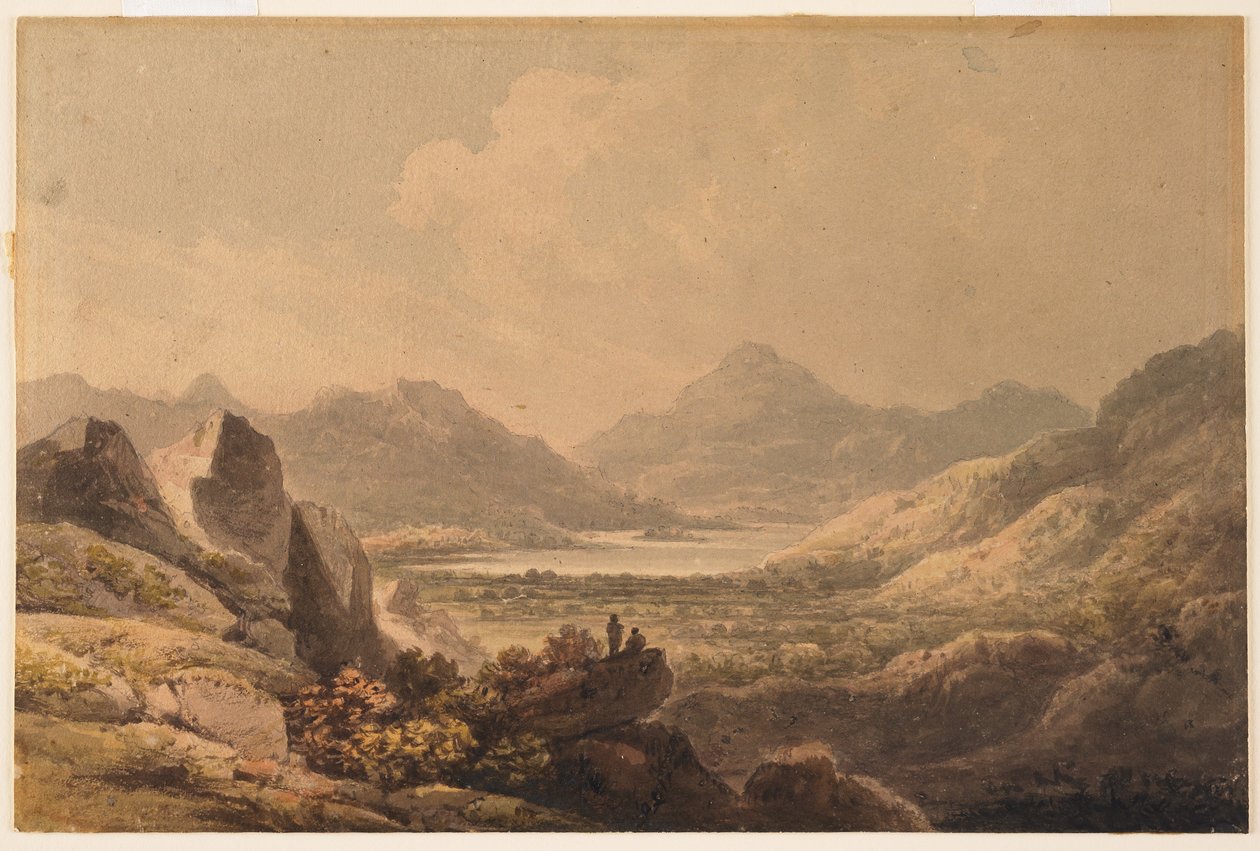 Göl Manzarası (Killarney), 19. yüzyılın başları (kağıt üzerinde wc ve grafit) by Francis Nicholson