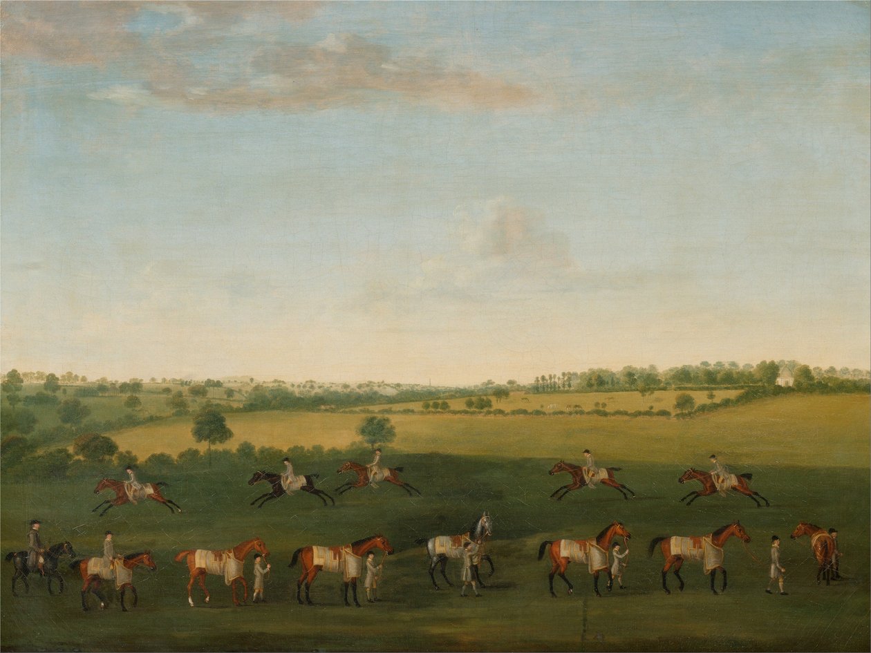 Sir Charles Warre Malets Egzersiz Sırasında Yarış Atları Dizisi by J. Francis Sartorius