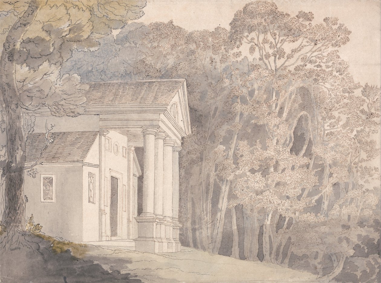 Werrington Parkı, Devonshire by Francis Towne