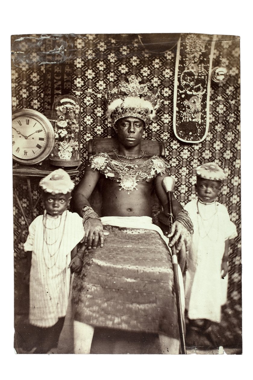 Calabar Kralı, Nijerya, 1870 dolayları (albüm baskısı) by Francis W. Joaque