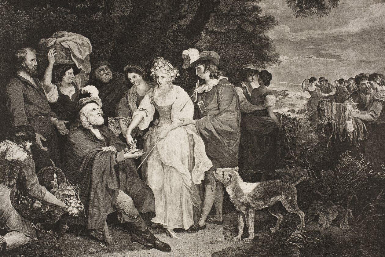 Çobanın kulübesinden önce, 19. yüzyılın sonlarında yayınlanan Boydell Shakespeare Galerisi