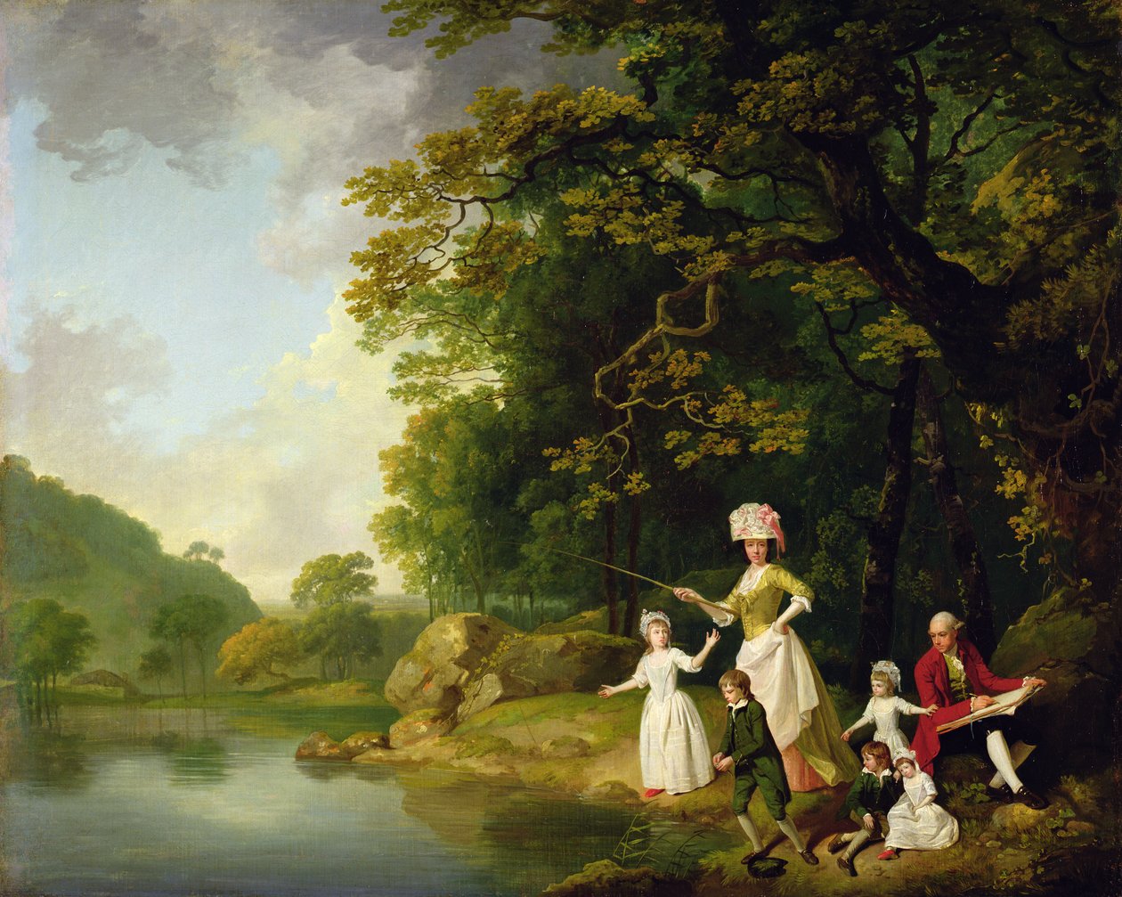 George and Mary Browne with their Five Elder Children, c.17734  by Francis Wheatley