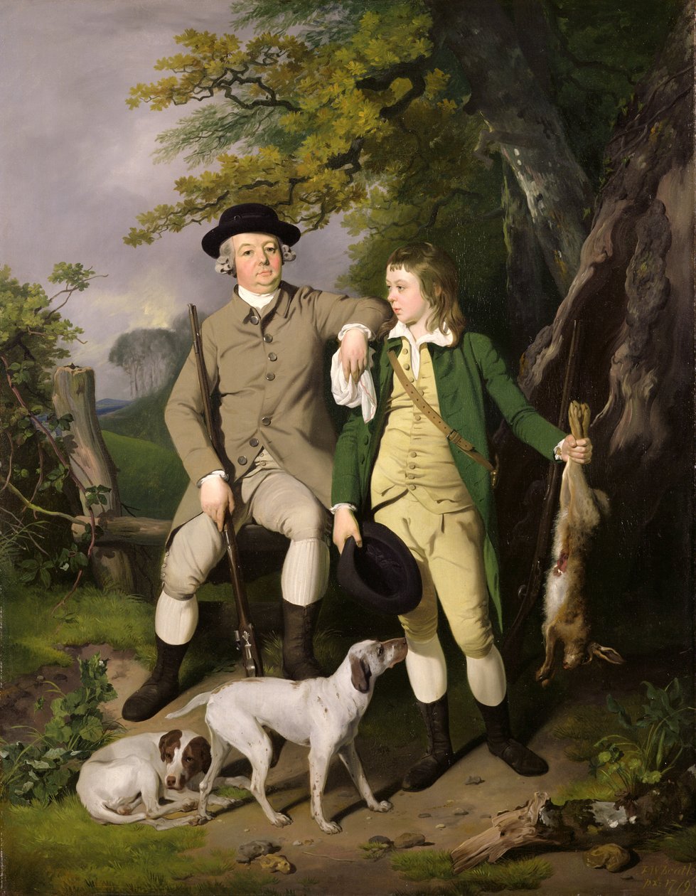 Oğluyla Bir Sporcunun Portresi, 1779 by Francis Wheatley