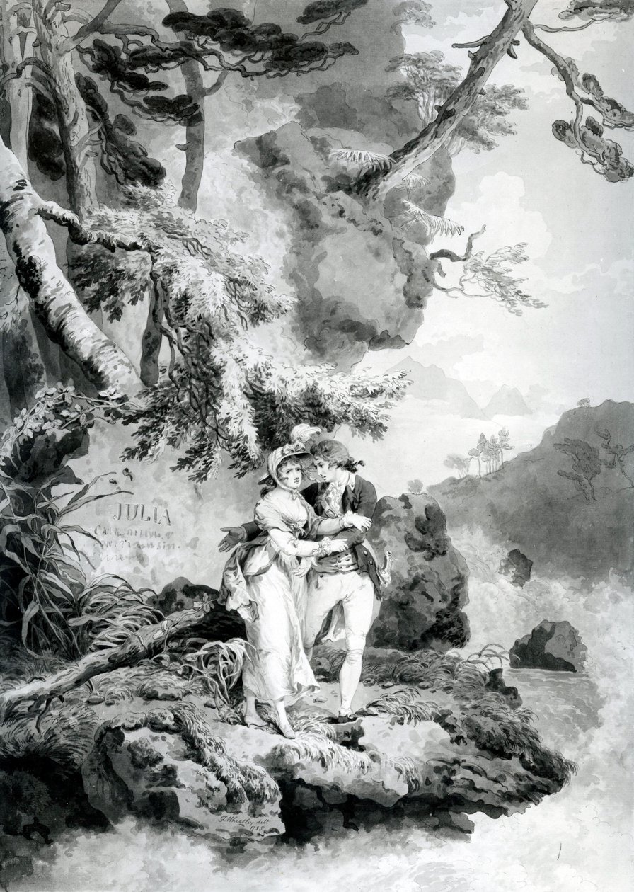St Preux ve Julia, 1786 (wc