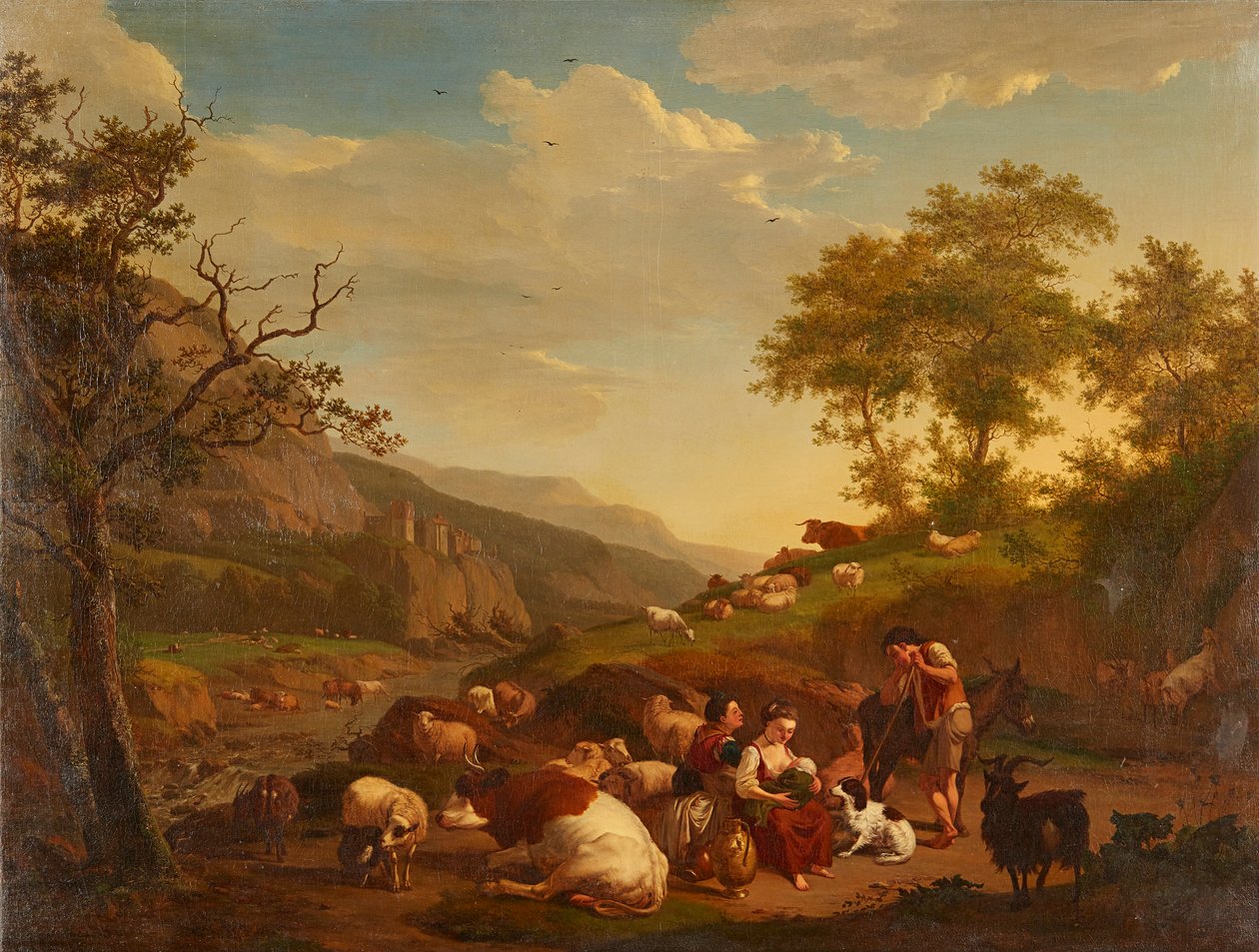 Beyazlı Genç Bir Hanımın Üç Çeyrek Boy Portresi (tuval üzerine yağlı boya) by Francis (attr. to) Grant