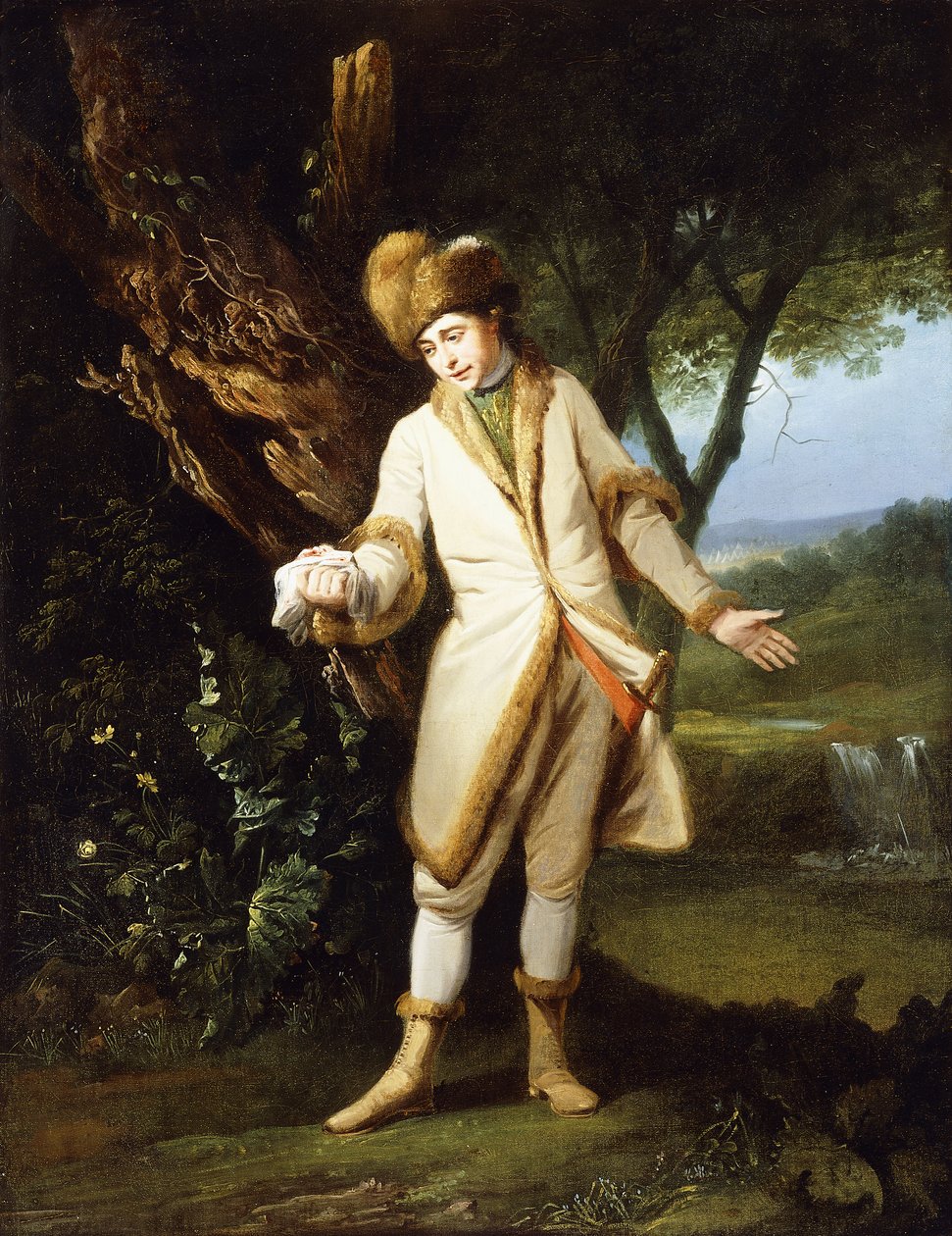 Aktörün Portresi, William Powell (1735-1769), Cymbeline Act V, Scene I