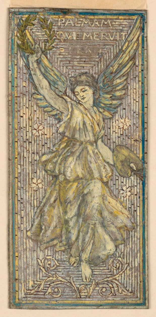 Bir Ressamın Onuruna Mozaik veya Vitray Pencere Tasarımı (“Palmam Qui Meruit Ferat”) by Francis Augustus Lathrop