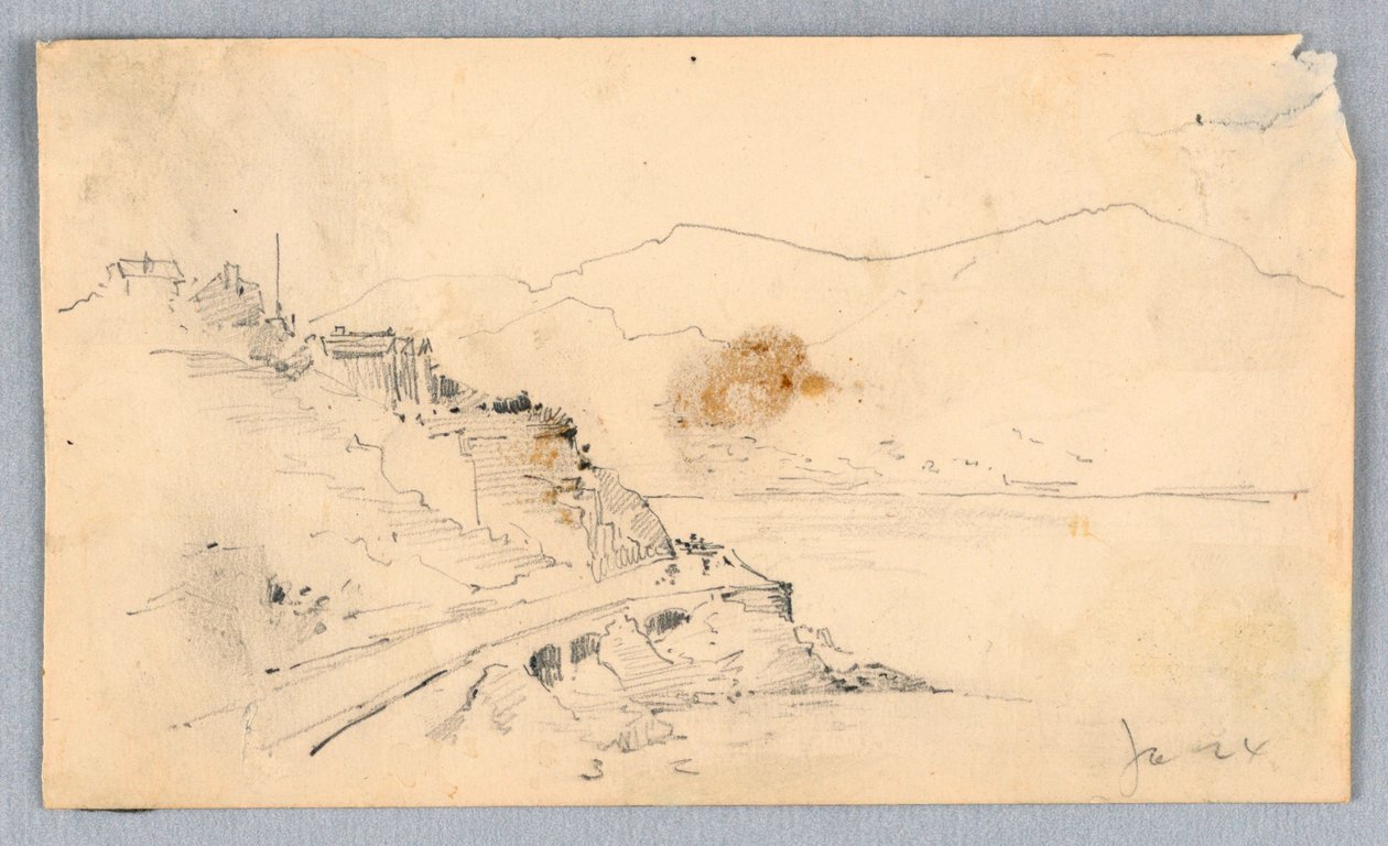 İtalyan Sahil Kasabası by Francis Augustus Lathrop