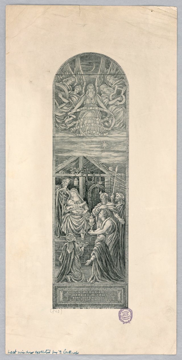 Harriet M. Crall için Anıt Penceresi by Francis Augustus Lathrop