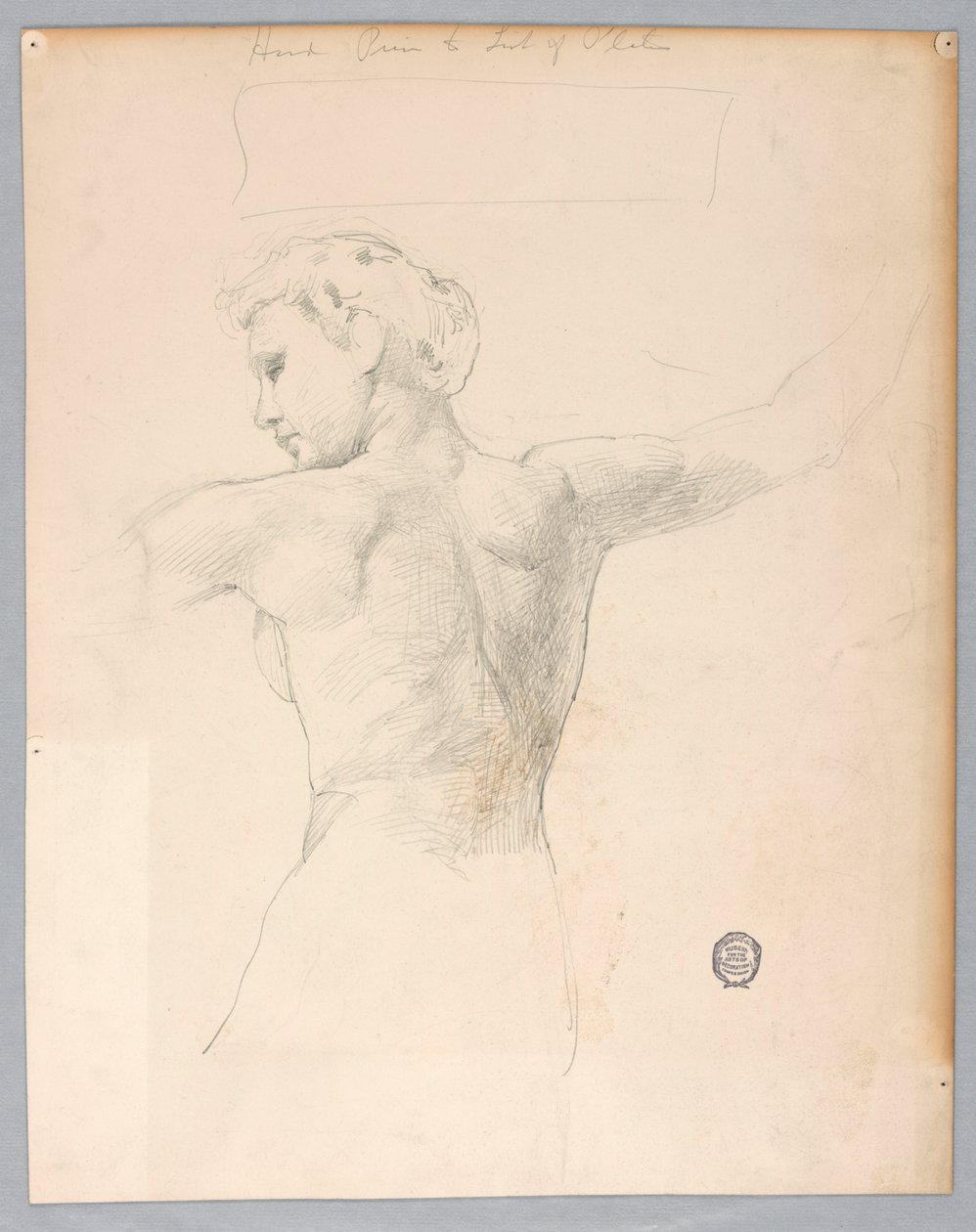 "Gece" için eskiz by Francis Augustus Lathrop