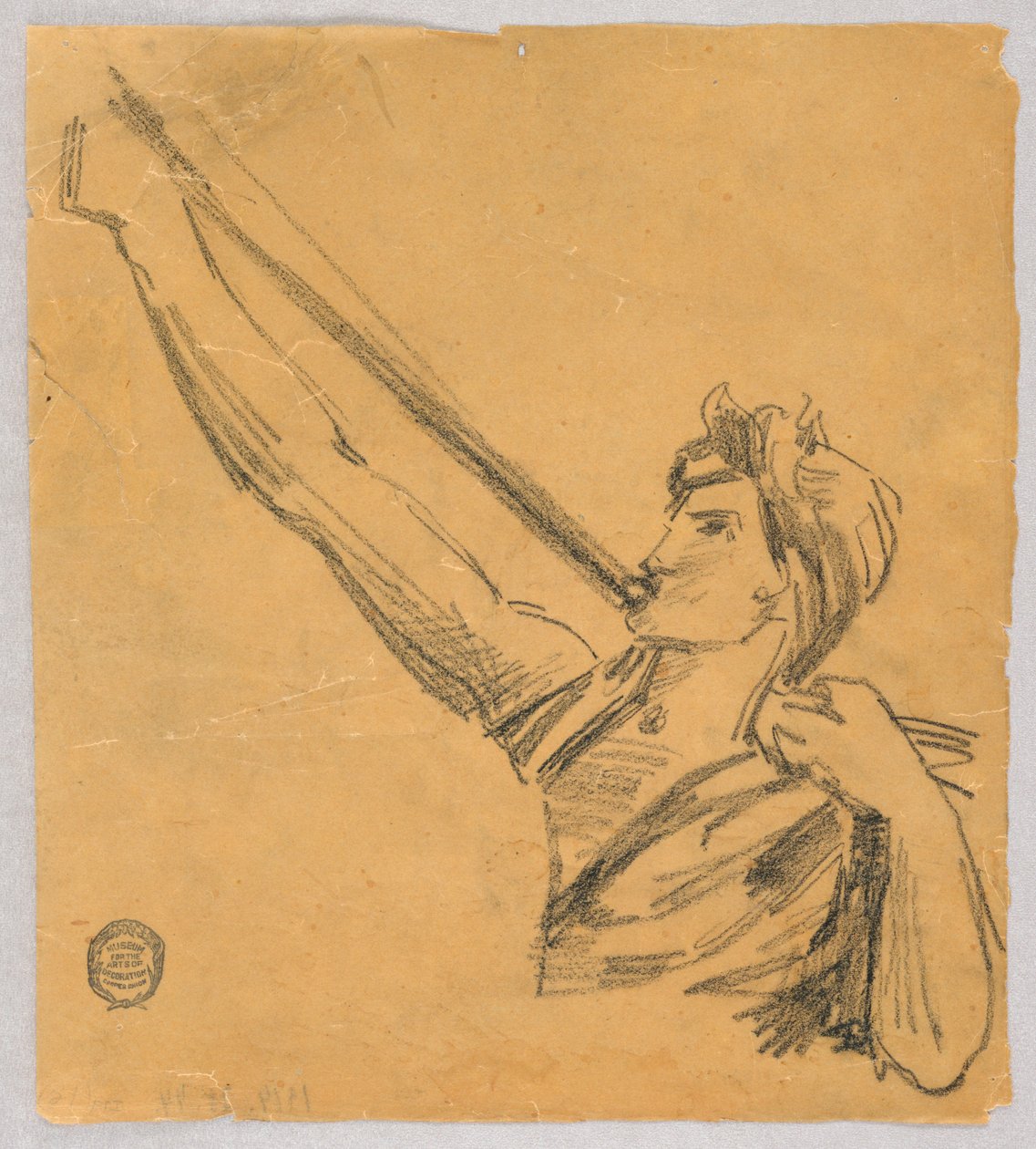 Bir Melek için Eskiz by Francis Augustus Lathrop